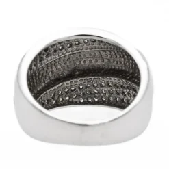 Bague Bandeau Or blanc Diamant
