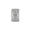 Bague bandeau or blanc et diamants