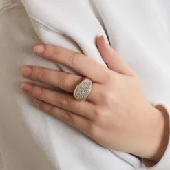 Bague Bandeau Or et Diamants