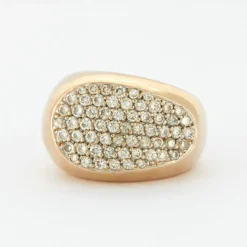 Bague Bandeau Or et Diamants