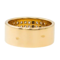 Bague Bandeau Or jaune Diamant