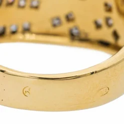 Bague Bandeau Or jaune Diamant
