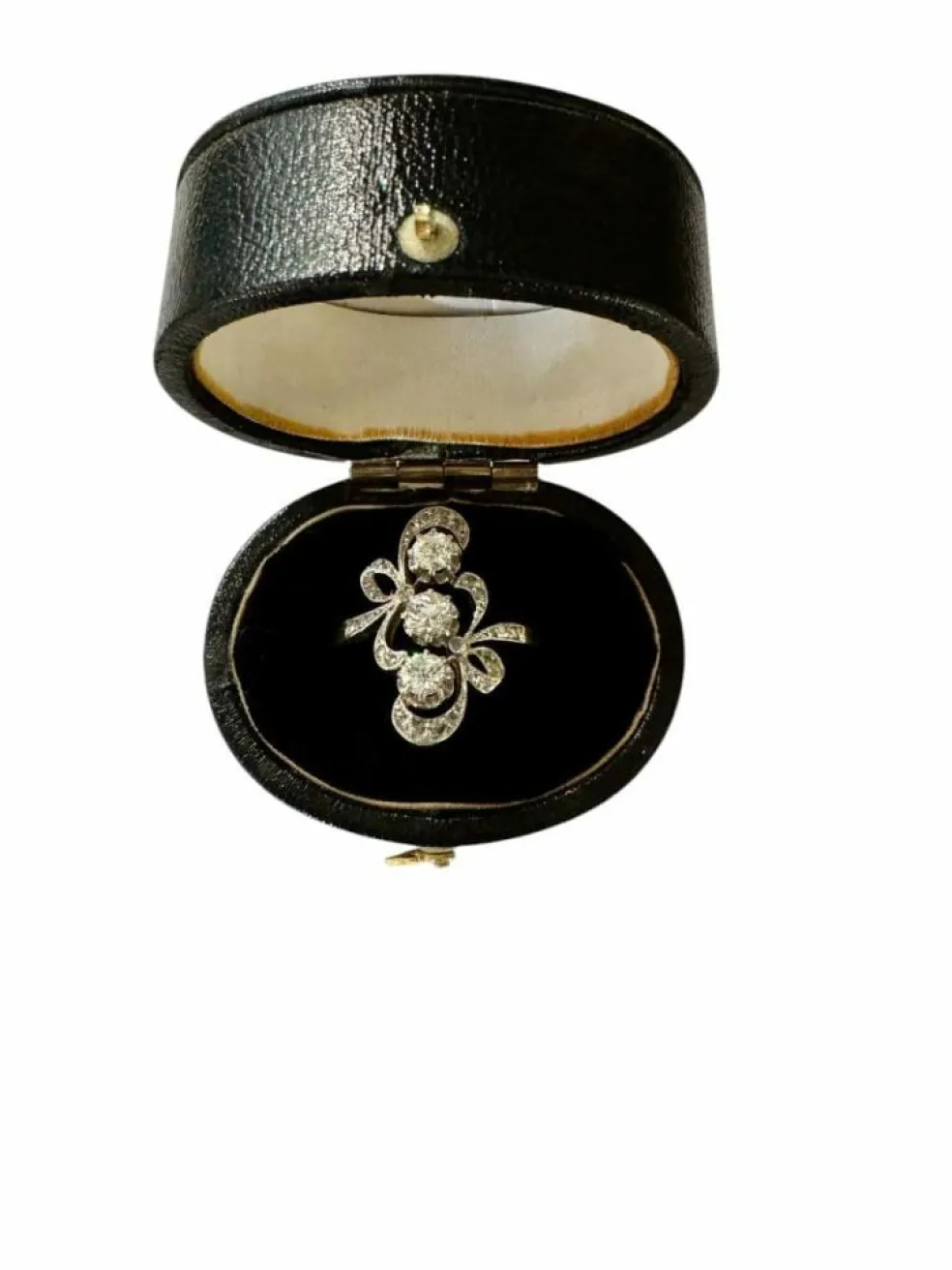 Bague Belle Époque or et diamants