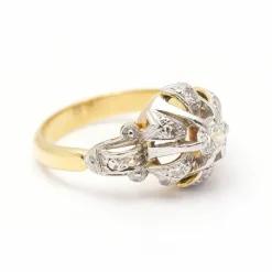 Bague Belle Époque Or jaune Platine Diamants