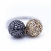 Bague bicolore avec diamants