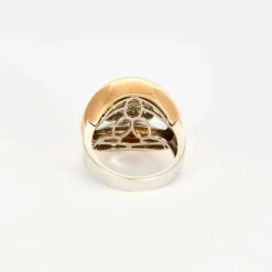 Bague bicolore diamants
