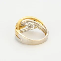 Bague bicolore diamants
