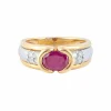Bague Bicolore Rubis