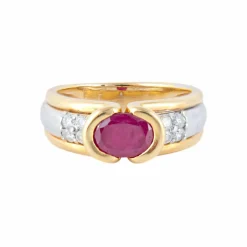 Bague Bicolore Rubis