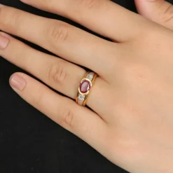 Bague Bicolore Rubis
