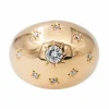 Bague Bombée Or rose Diamant