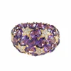 Bague Boule Améthystes
