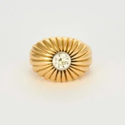 Bague boule diamant