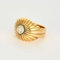Bague boule diamant