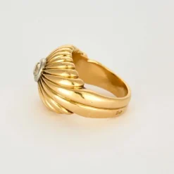 Bague boule diamant