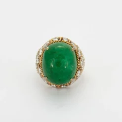 Bague Boule Emeraude