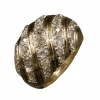 Bague Boule or jaune diamants