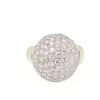 Bague boule Or jaune Diamants