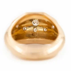 Bague Boule Or rose Diamant