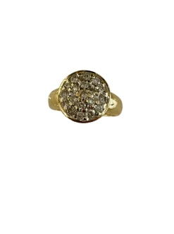 Bague Boule Pavée De Diamants
