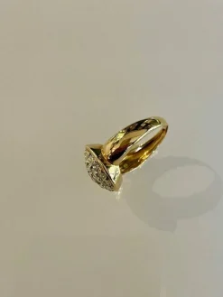 Bague Boule Pavée De Diamants