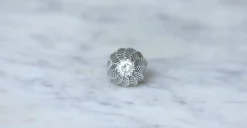 Bague Boule Spirale Diamant et Platine