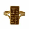 Bague boulier Or jaune