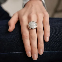 Bague Bouton Diamants