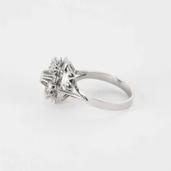 Bague brillants or blanc diamants