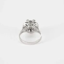 Bague brillants or blanc diamants