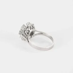 Bague brillants or blanc diamants
