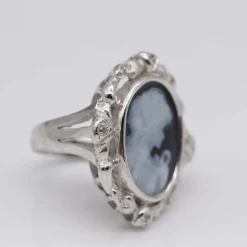 Bague CAMAFEO en or blanc et diamants