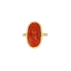 Bague Camée Corail