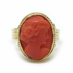 Bague Camée Corail