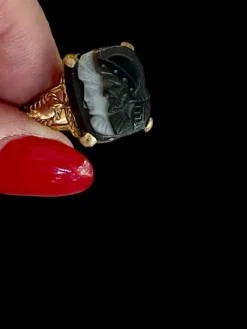 Bague Camée Deux Profils