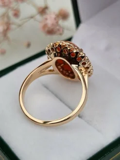 Bague camée or rose