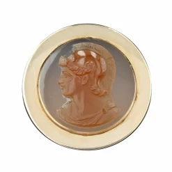 Bague camée sur agate ancienne