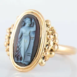 Bague Camée sur onyx