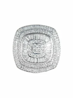Bague Carrée Diamants