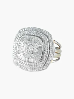 Bague Carrée Diamants