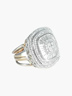 Bague Carrée Diamants