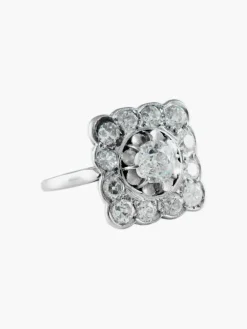 Bague Carrée Diamants