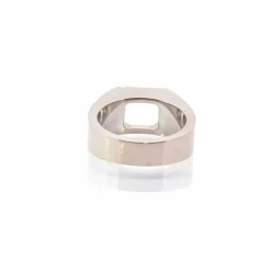 Bague Cartier Tank pierre de lune or blanc