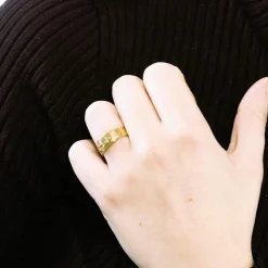 Bague ceinture en or
