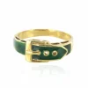 Bague ceinture émail