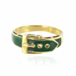 Bague ceinture émail