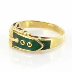 Bague ceinture émail