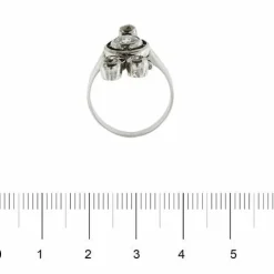 Bague cerise avec diamants
