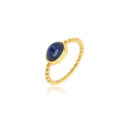 Bague Ceylan* Upcyclé Or 718 carats & Saphir Cabochon