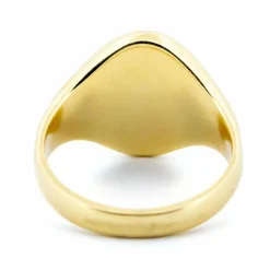 Bague Chevalière Agate bleue
